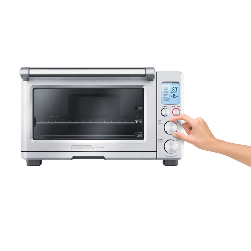 Horno Eléctrico Smart en Acero Inoxidable, 9 Funciones, 22 L, 127 V