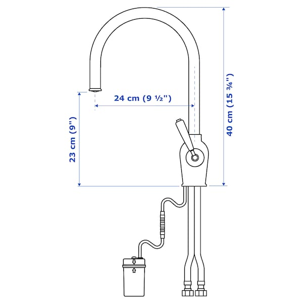 Grifo con Sensor Cromado