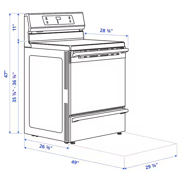 Horno + Estufa de Inducción - Acero Inoxidable