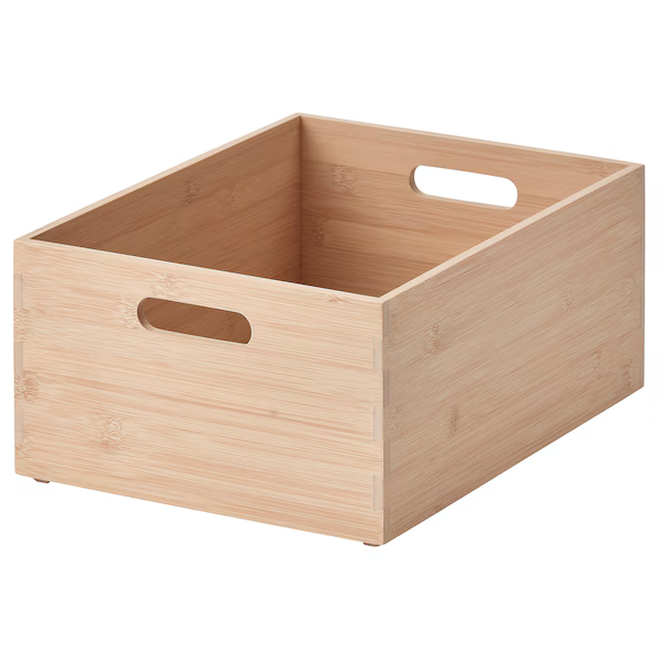 Caja de Almacenaje – Bambú Claro, 9 ½x12 ½x6"